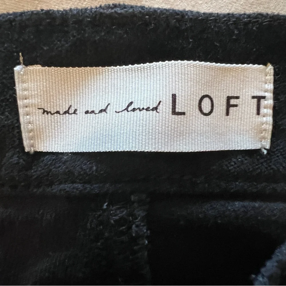 LOFT Black Corduroy Skinny Jeans Size 4 - Picture 12 of 14